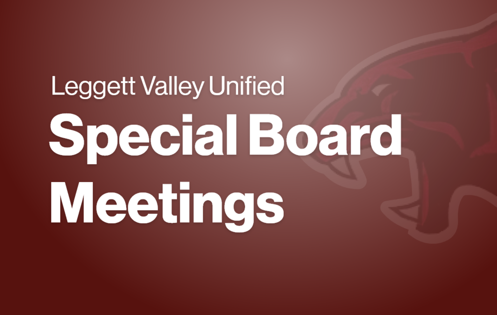 LVUSD Special Board Meeting