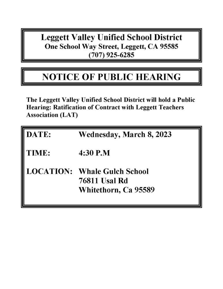 Public Hearing