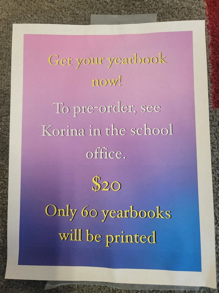 YEARBOOKS ON SALE NOW